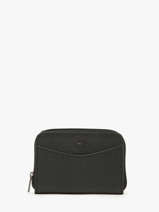 Porte-monnaie Cuir Etrier Noir madras EMAD900