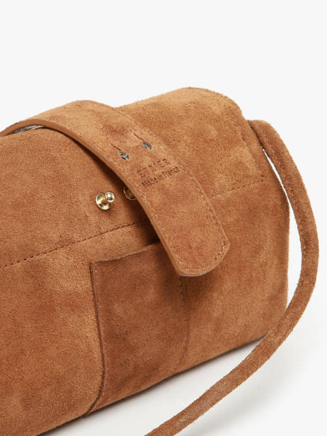 Shoulder Bag M Agnes Suede Leather Etrier Brown agnes EAGV205M other view 8